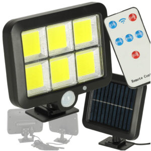 Solarna lampa ze 120 LED i czujnikiem ruchu