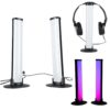 Lampki RGB na biurko: 2 kolumny reagujące na muzykę