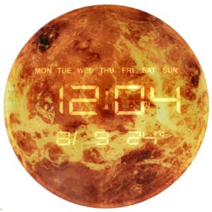 Zegar ścienny „Mars” z wyświetlaczem LED