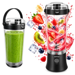 Bezprzewodowy blender przenośny 600 ml, kruszy lód